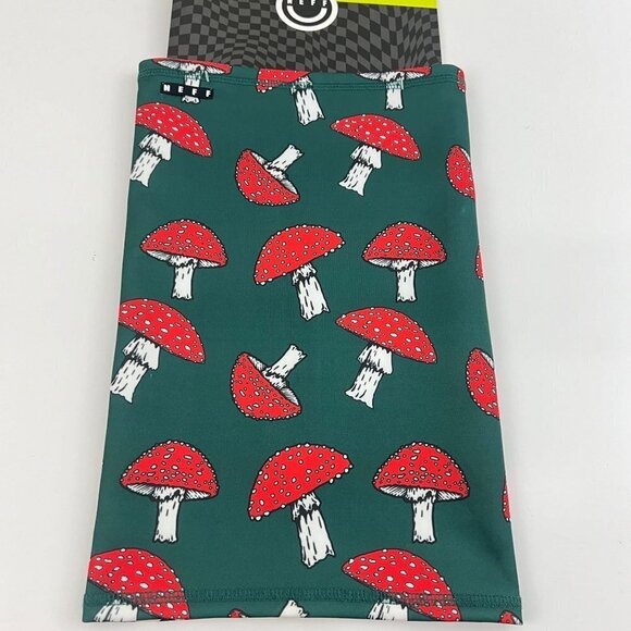 Neff Headwear Snow Gaiter Green Red Mushrooms OSFA NWT - Picture 8 of 8